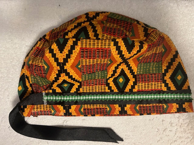 African Print Scrub Cap
