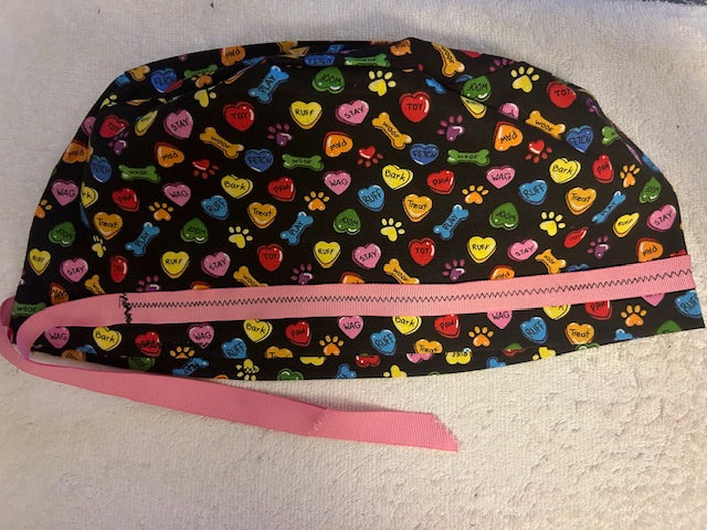 Dog Lover Scrub Caps πΎ Handmade Veterinary & Medical Hats