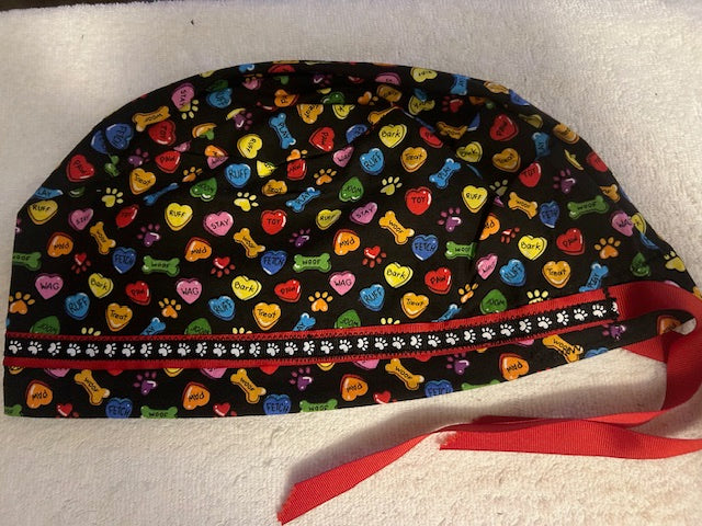 Dog Lover Scrub Caps πΎ Handmade Veterinary & Medical Hats
