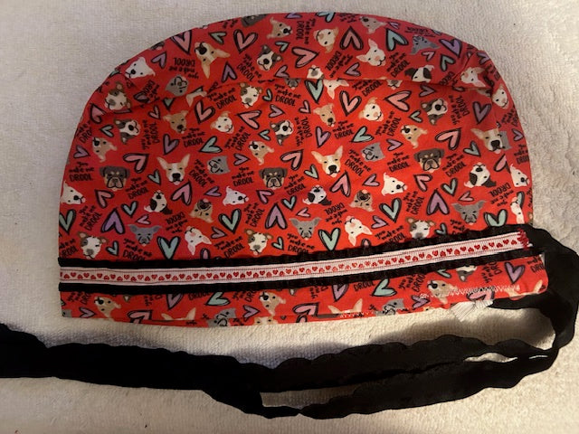 Dog Lover Scrub Caps πΎ Handmade Veterinary & Medical Hats