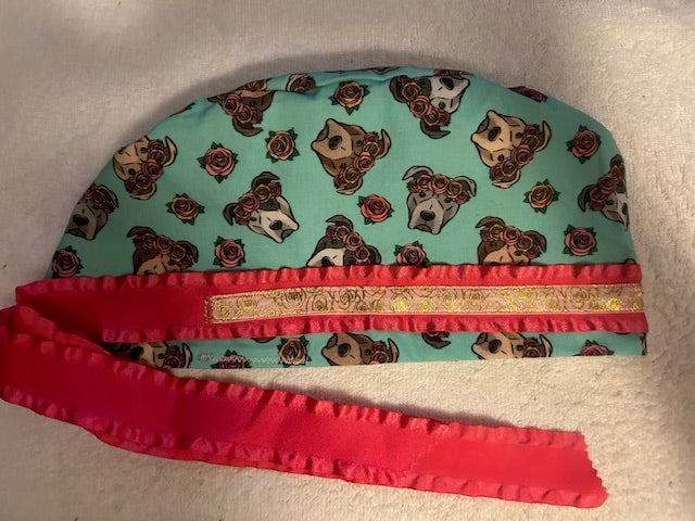 Dog Lover Scrub Caps πΎ Handmade Veterinary & Medical Hats