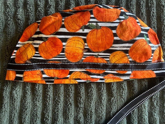 Pumpkin Print Scrub Cap