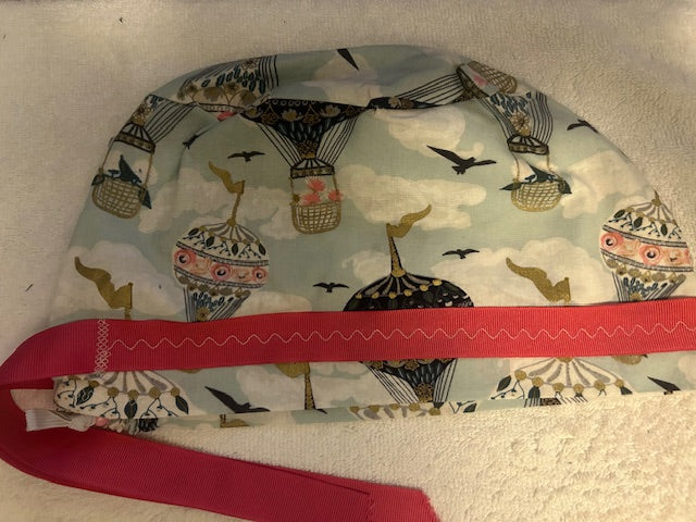 Spring Garden Floral Scrub Caps