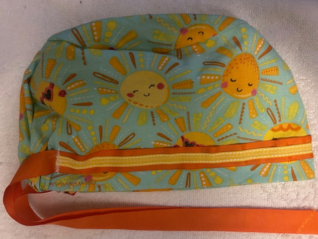 Spring Garden Floral Scrub Caps