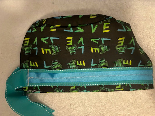 Adventure Print Scrub Cap