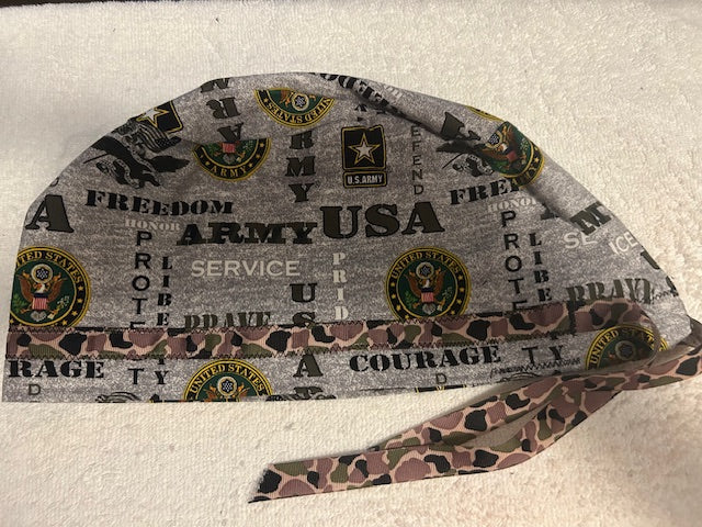 Military Pride Scrub Caps | USA Army Inspired