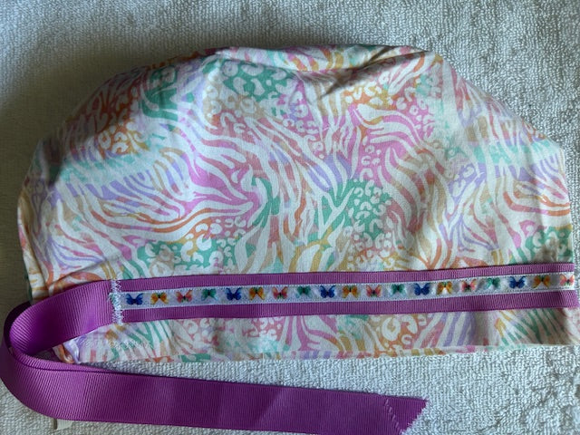 Pastel Safari Scrub Caps