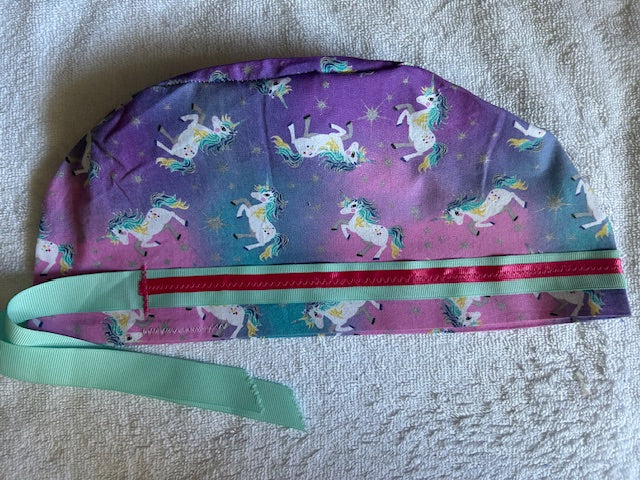 Magical Unicorn Scrub Caps