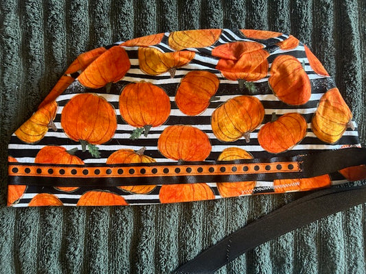 Pumpkin Print Scrub Cap