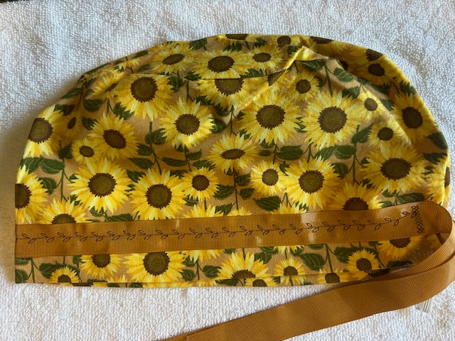 Sunflower & Autumn Harvest Scrub Caps