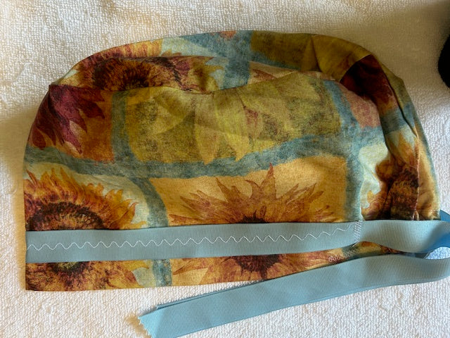 Sunflower & Autumn Harvest Scrub Caps