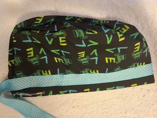 Adventure Print Scrub Cap