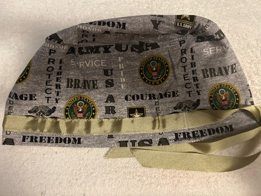 Military Pride Scrub Caps | USA Army Inspired