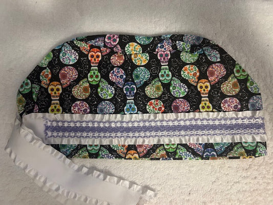 Colorful Skull Scrub Caps