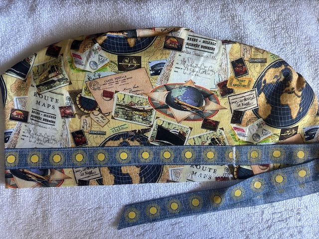 World Traveler Scrub Caps