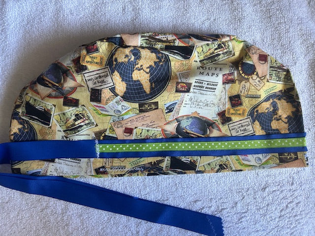 World Traveler Scrub Caps